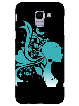 Beatuful Girl Hair and Heart Mobile Cover